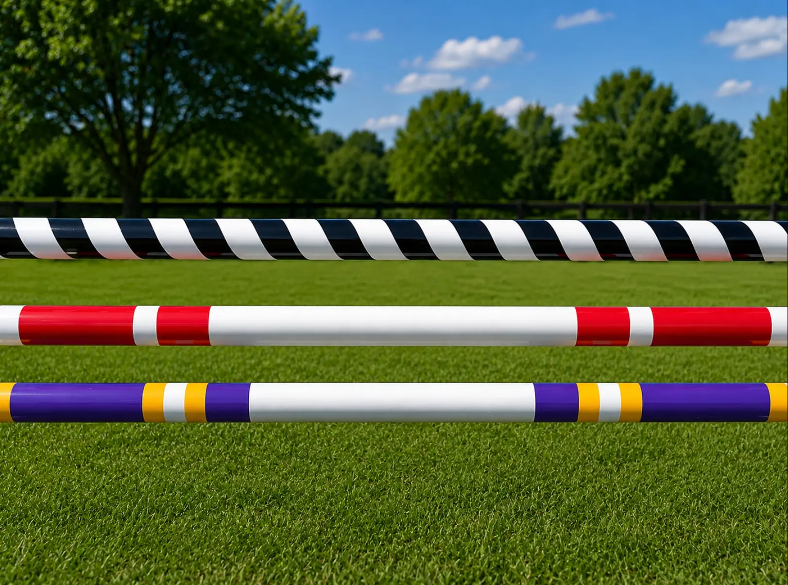 Pattern Wooden Pole 3m
